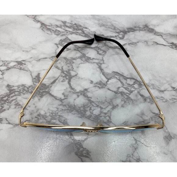 Quay Women's Sunglass High Key 126 Aviator Gold Tone Frame Mirrored - Picture 2 of 5